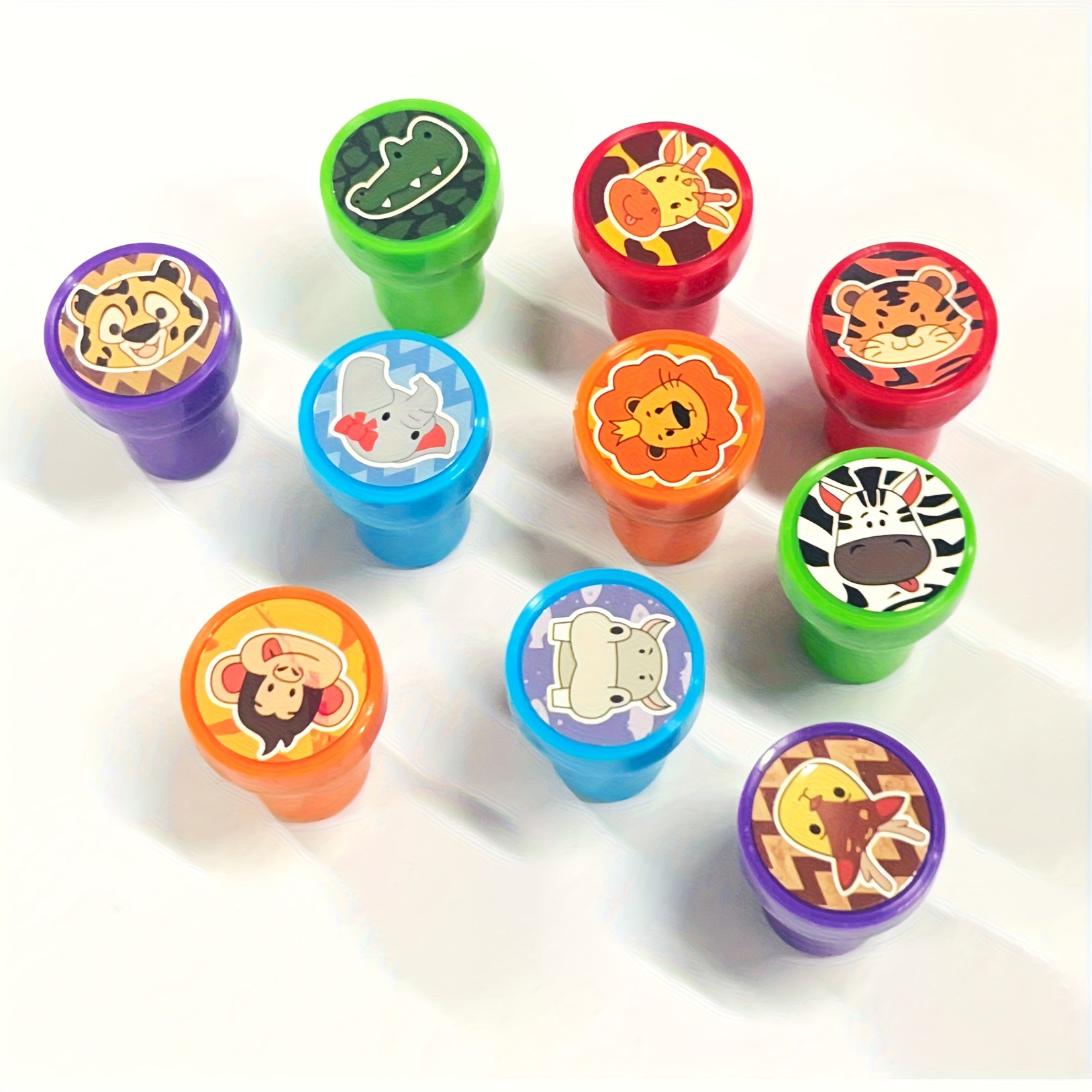 Jungle Adventure Wild Animal Stamps Birthday Party Favors