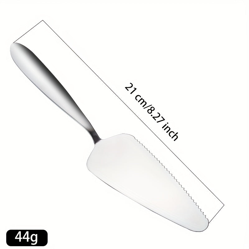 Cake Spatula Slicer Stainless Steel Pizza Shovel Fine Serrated Edge