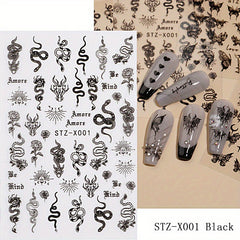 Butterfly Laser Nail Decals for DIY Nail Art