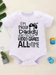Baby Boys' Stylish Video Game Onesies for Summer