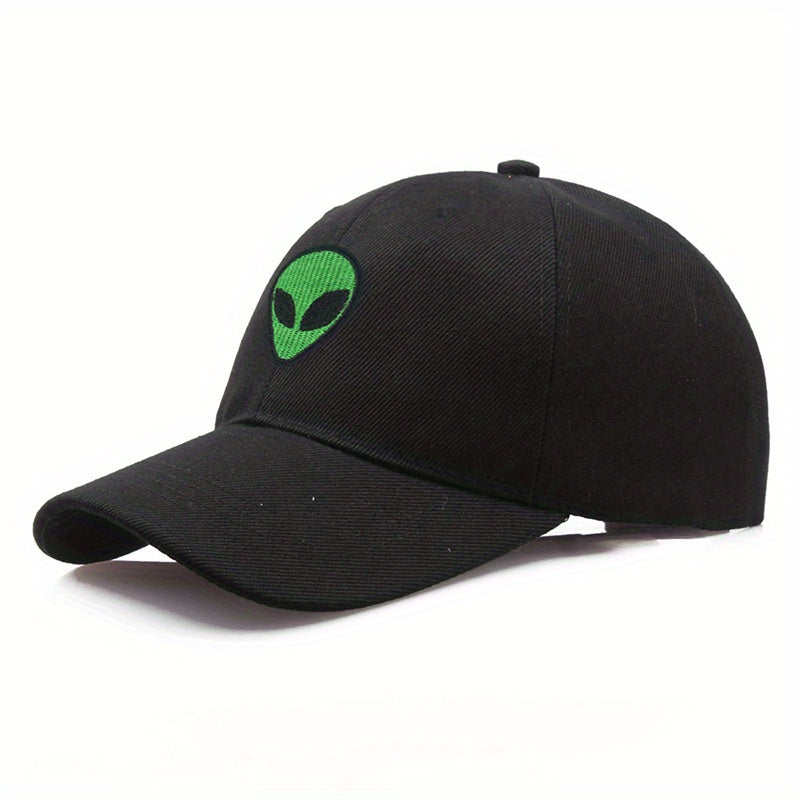 Alien Embroidered Mesh Hat Outdoor Sun Baseball Cap
