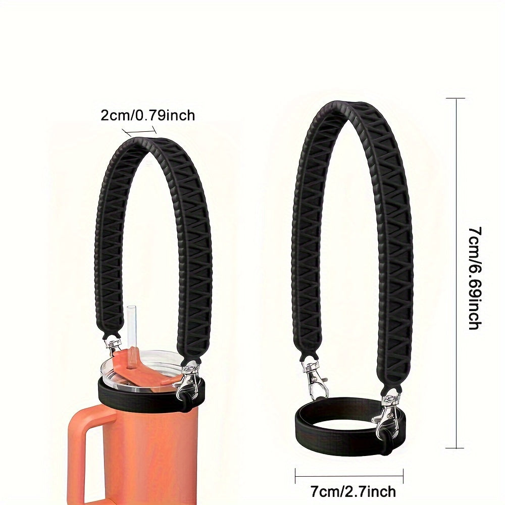 Silicone Water Cup Strap - Fits 8oz-40oz Bottles - Outdoor & Indoor Use