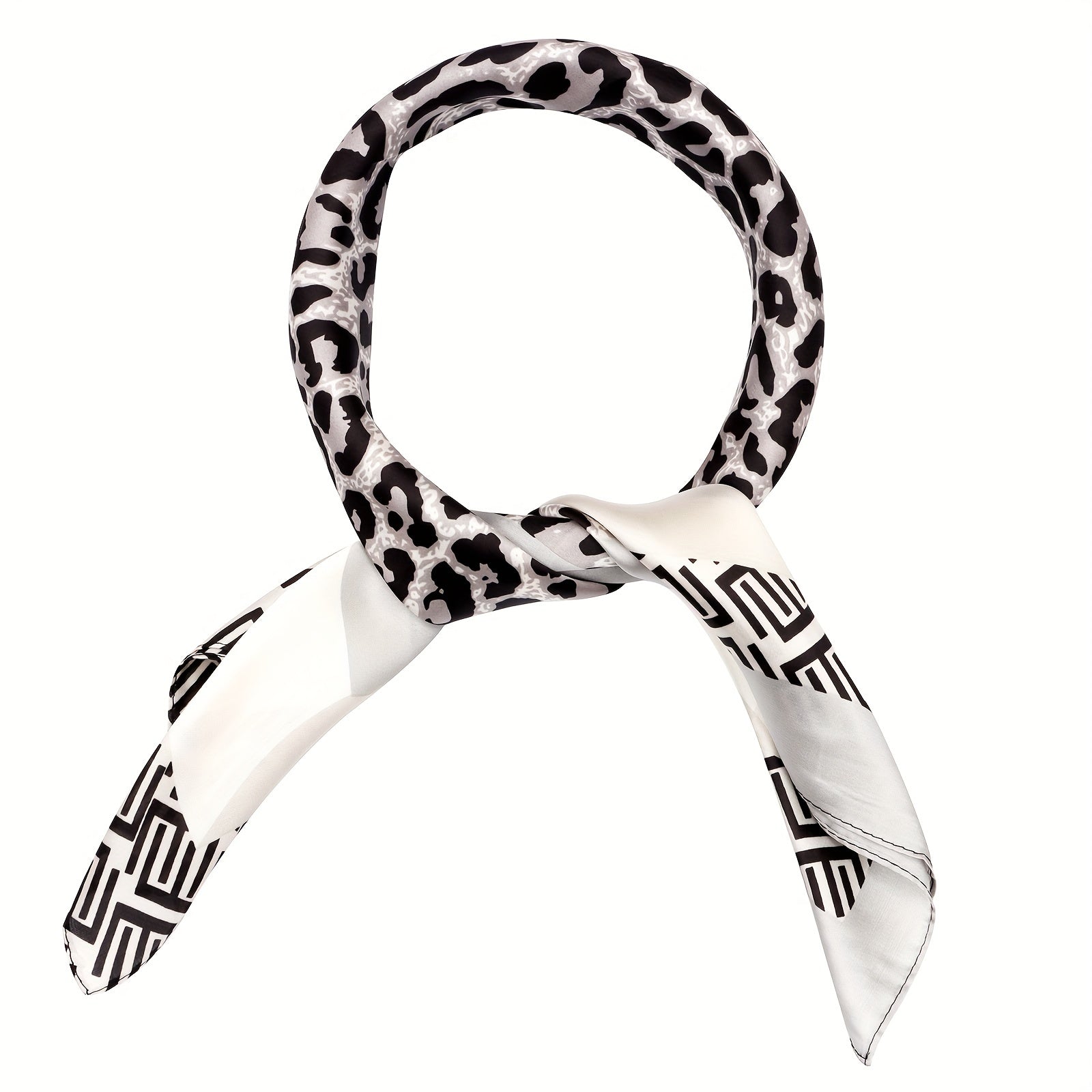 Luxury Silk Scarf Print Satin Scarf Mature Head Neck Scarf Hair Wrap
