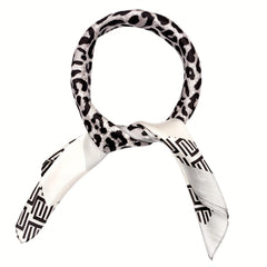 Luxury Silk Scarf Print Satin Scarf Mature Head Neck Scarf Hair Wrap