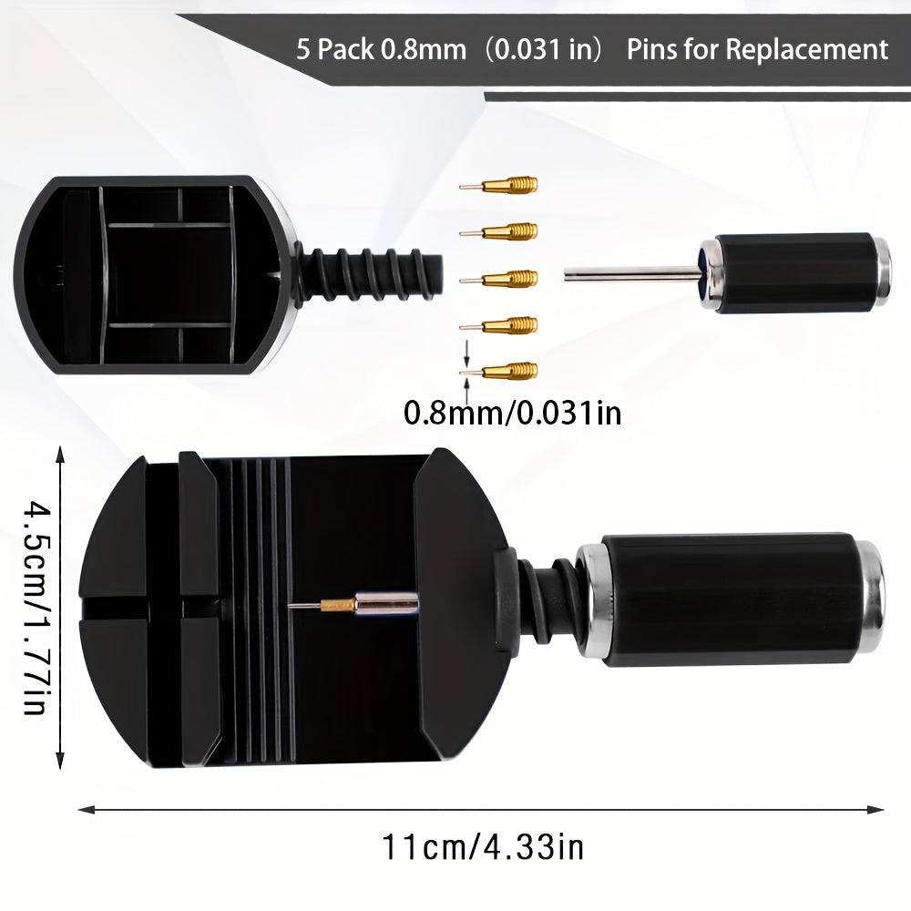 11pcs Watch Link Removal Tool Kit Watch Band Strap Chain Pin Remover Repair Tool