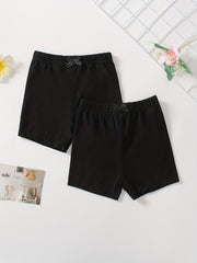 Girls' 2 Packs Basic Cartwheel Shorts, Thin & Comfy Fit