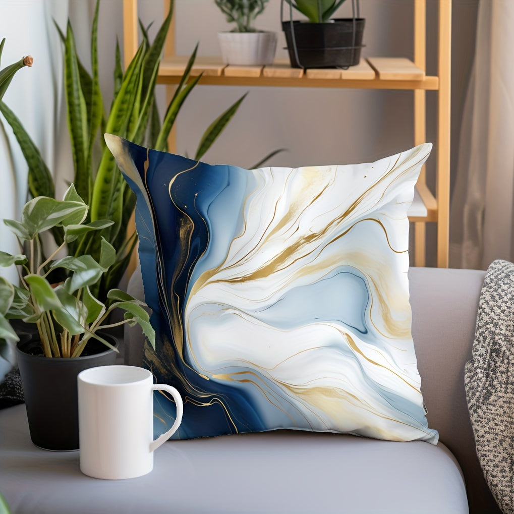 Marble Stripe Flannel Pillowcase for Sofas & Chairs
