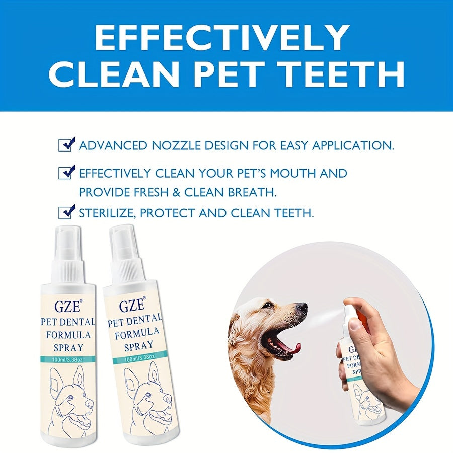 Dog Dental Care Spray 100ml Freshens Breath