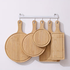 Bamboo Cutting Board Set for Meat, Pizza, Bread