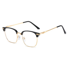 Women's Light Blocking Glasses Crystal Lens Rimless Computer Gaming Eyeglasses