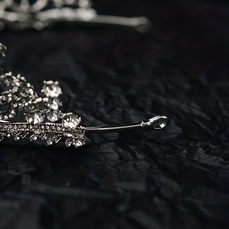 Rhinestone Crystal Crown Queen Tiara Headband Wedding Bridal Hair Accessories