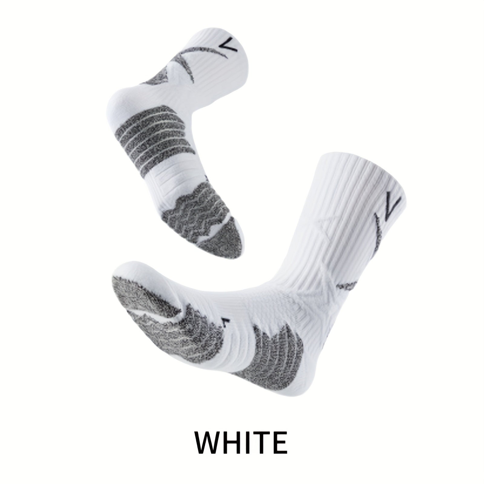 Breathable Antiskid Midcalf Sport Socks for Running Training