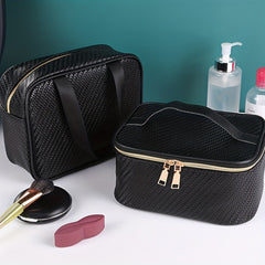 Portable Large Capacity Makeup Bag Organizer with Handle