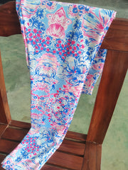 Women's Flower Print Yoga Leggings High Stretchy Tummy Control