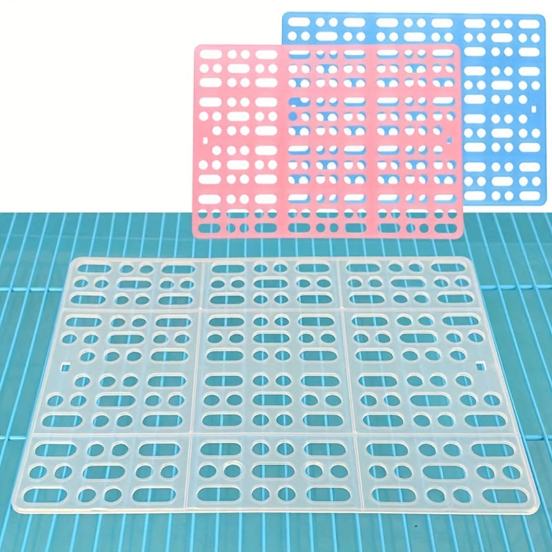 Small Pet Grid Mat Plastic Rabbit Foot Pad Small Animal Footboard