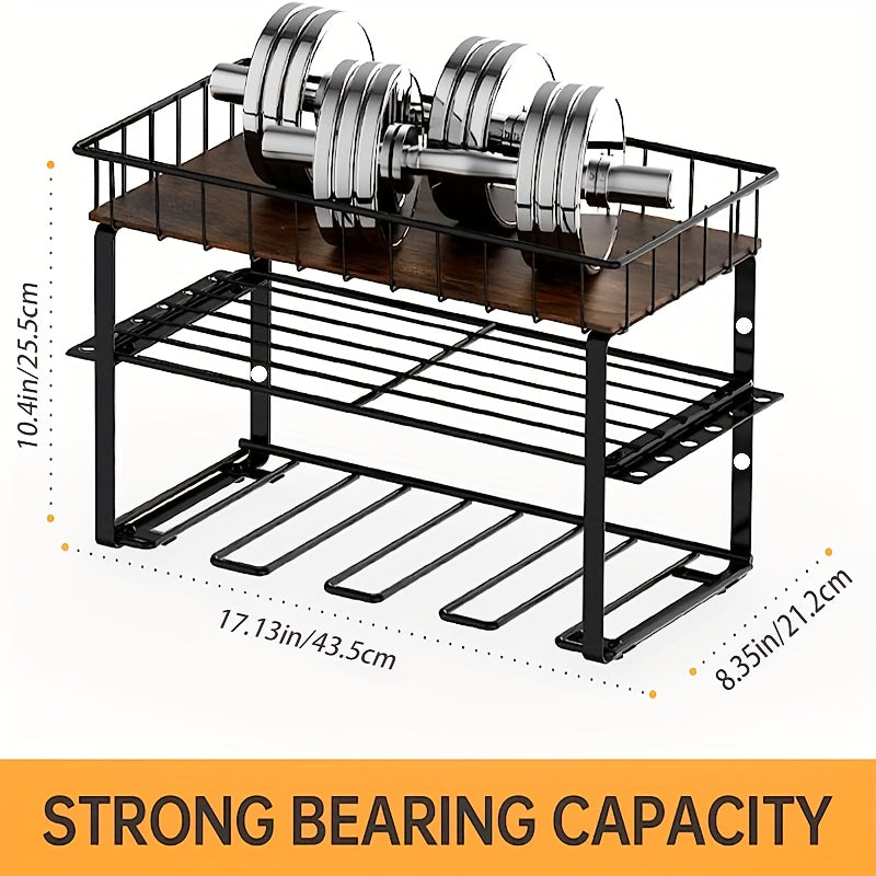 3-Layer Power Tool Organizer Rack Wall Mount Heavy Duty Metal Tool Shelf