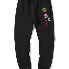 Men's Cartoon Print Jogger Sweatpants Drawstring Sport Pants