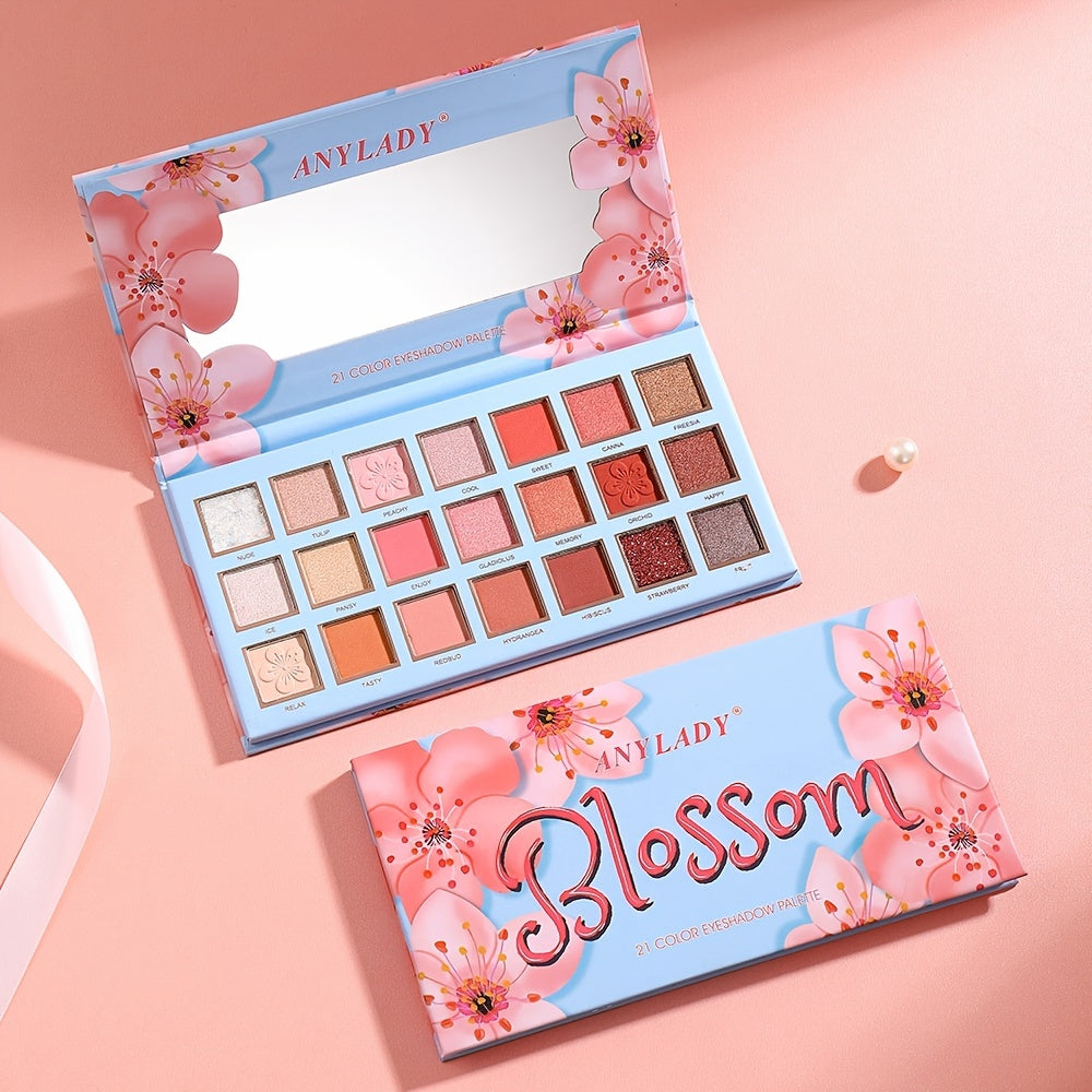 Long Lasting 21 Eyeshadow Palette with Mirror