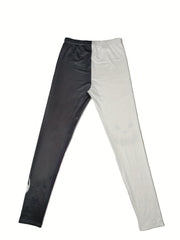 Halloween Graphic Print Skinny Leggings Casual
