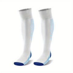Men's Breathable Striped Thigh Soccer Socks