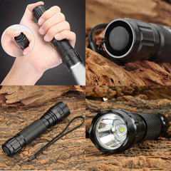 USB Rechargeable Flashlight with Mouse Tail Switch