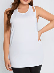 Women's Solid Cut Out Tank Top