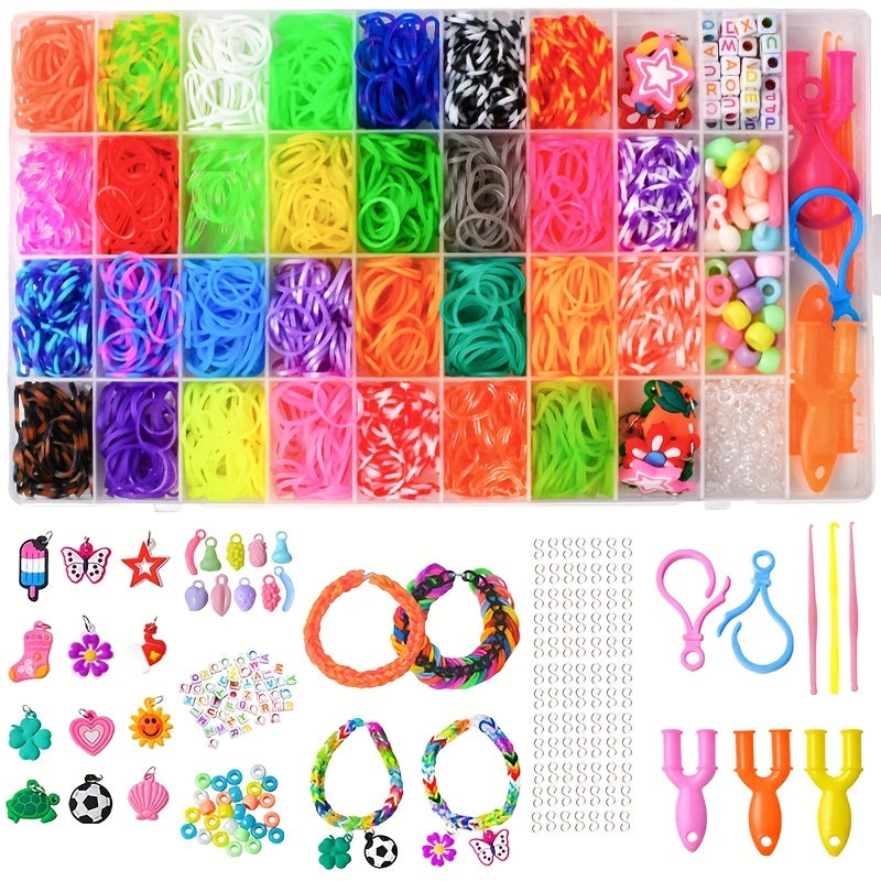 36 Grids Fabric Machine Rainbow Braider DIY Educational Toys