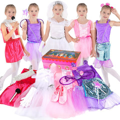 Girls Princess Dress Up Costume Set