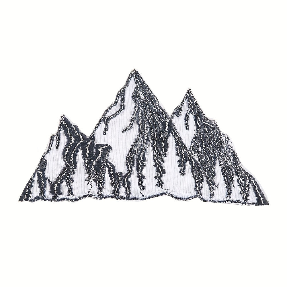 1pc Cartoon Mountain Embroidered Cloth Patch Iron On Patches DIY Sewing