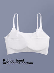 Girls Adjustable Strap Bras Stretch Comfortable Seamless Underwear