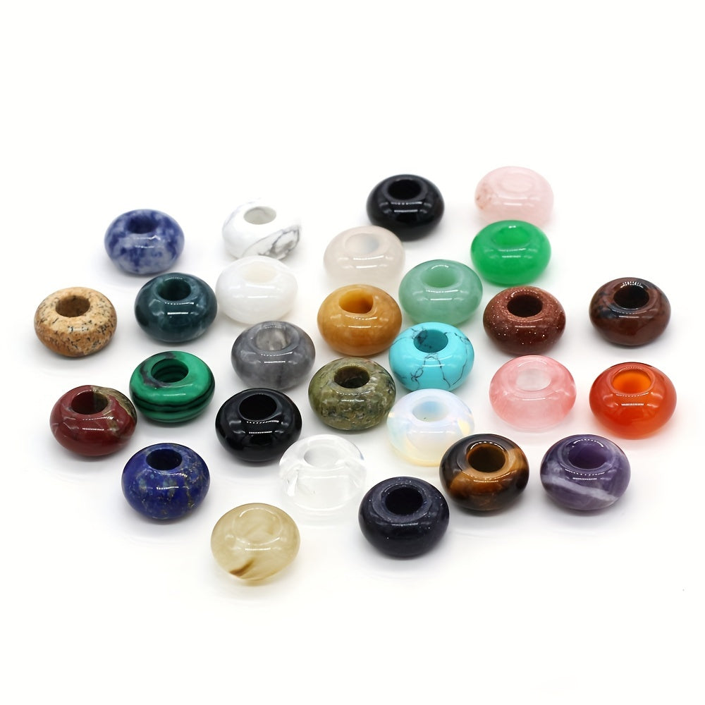 1pc 14 8MM Large Hole Natural Stone Beads for DIY Jewelry