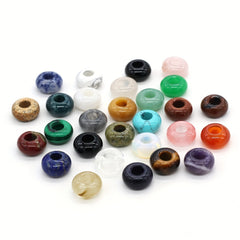 1pc 14 8MM Large Hole Natural Stone Beads for DIY Jewelry