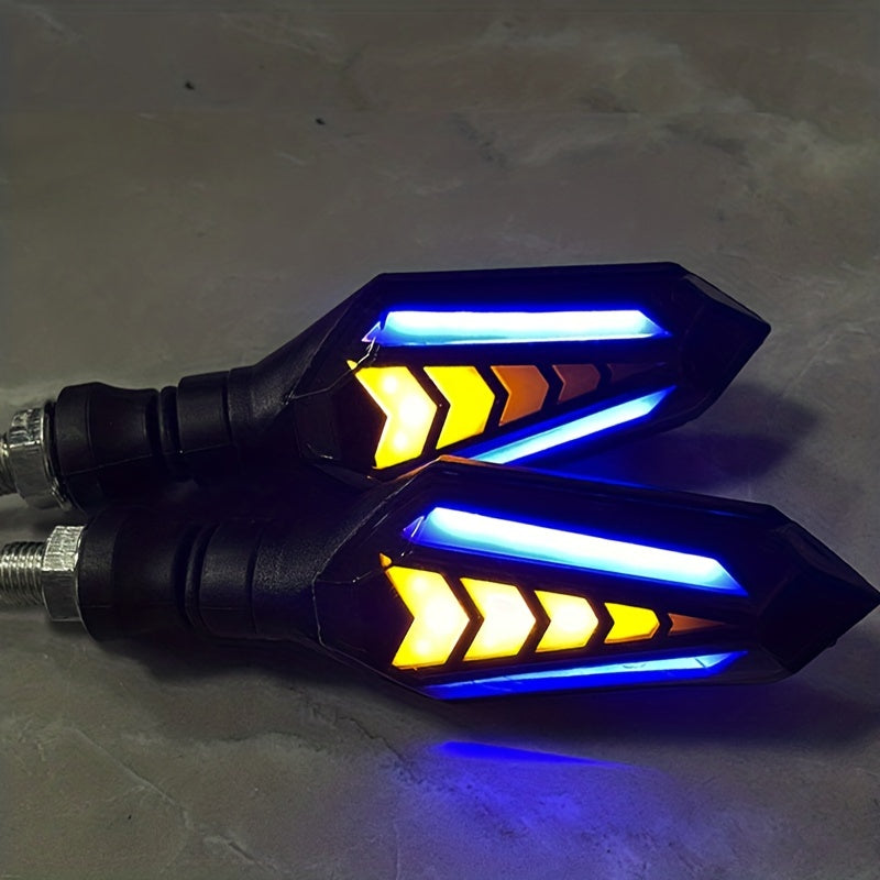 2pcs Motorcycle LED Turn Signal Sequential Flowing Indicator Lights