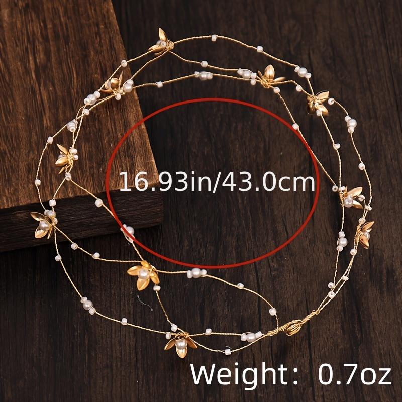 Golden Bridal Hair Vine Wedding Hair Accessory For Brides