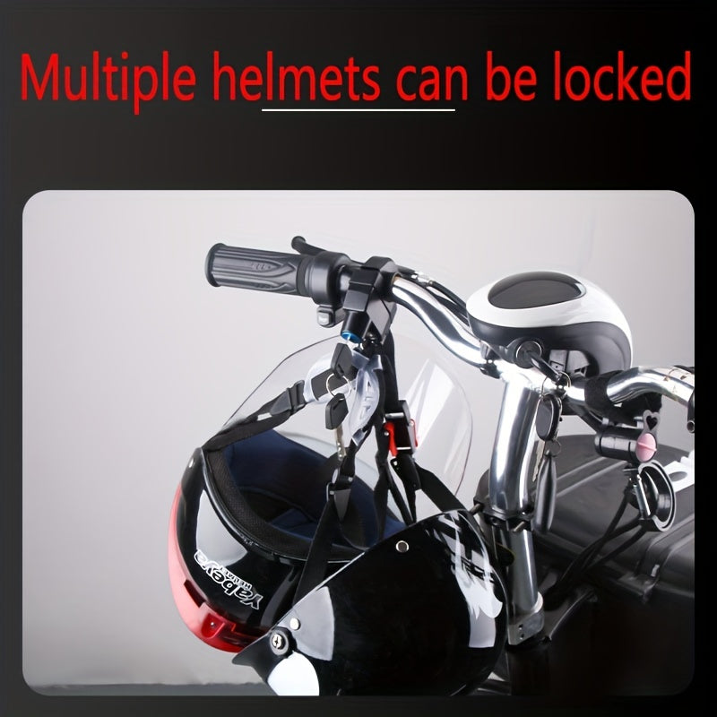 Functional Anti Theft Lock for Motorcycle Helmet