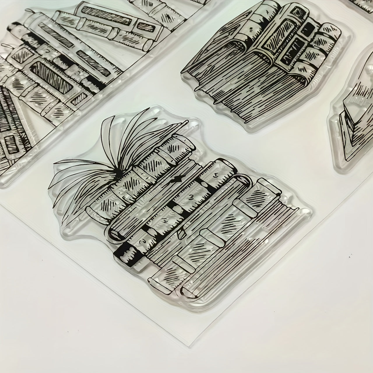 Book Series Transparent Stamp for Scrapbooking