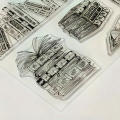 Book Series Transparent Stamp for Scrapbooking