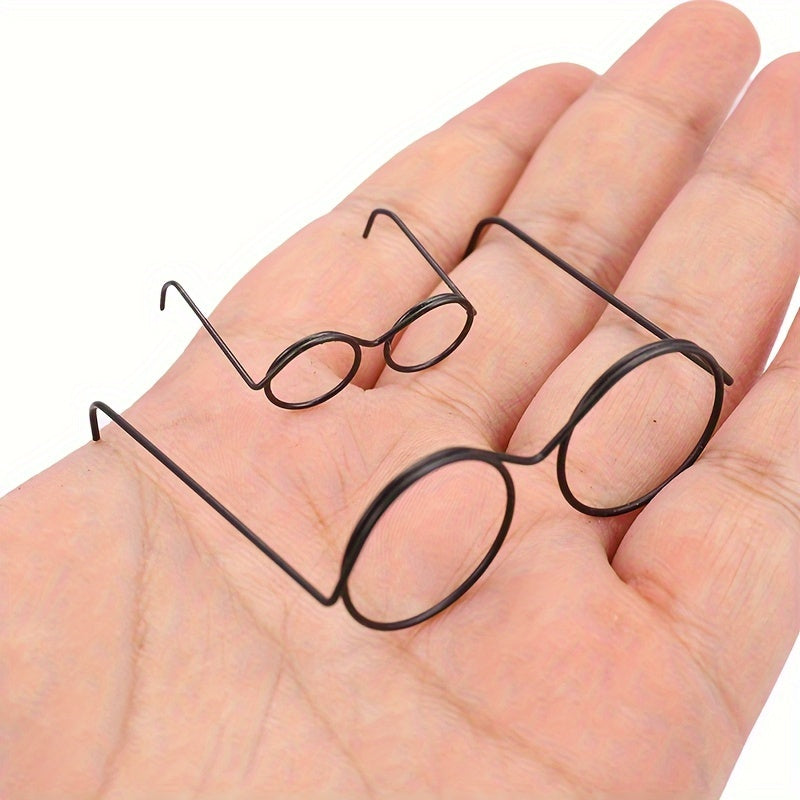 Round Frame Lens Retro Doll Cups