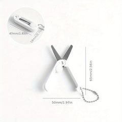 Portable Mini Scissors for Crafts Paper Cutting Travel Safe Art Supplies