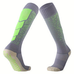 Breathable Non Slip Knee High Sports Socks for Running Basketball Football
