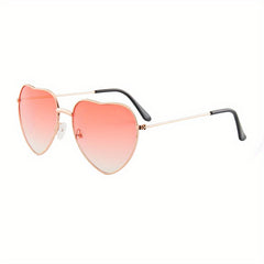 Men's Vintage Heart Shape Sunglasses UV400 Protection