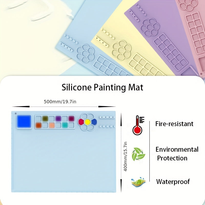 Silicone Painting Mat DIY Graffiti Clay Painting Mat