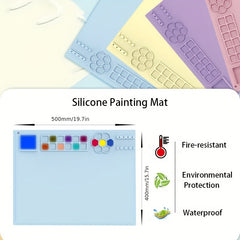 Silicone Painting Mat DIY Graffiti Clay Painting Mat
