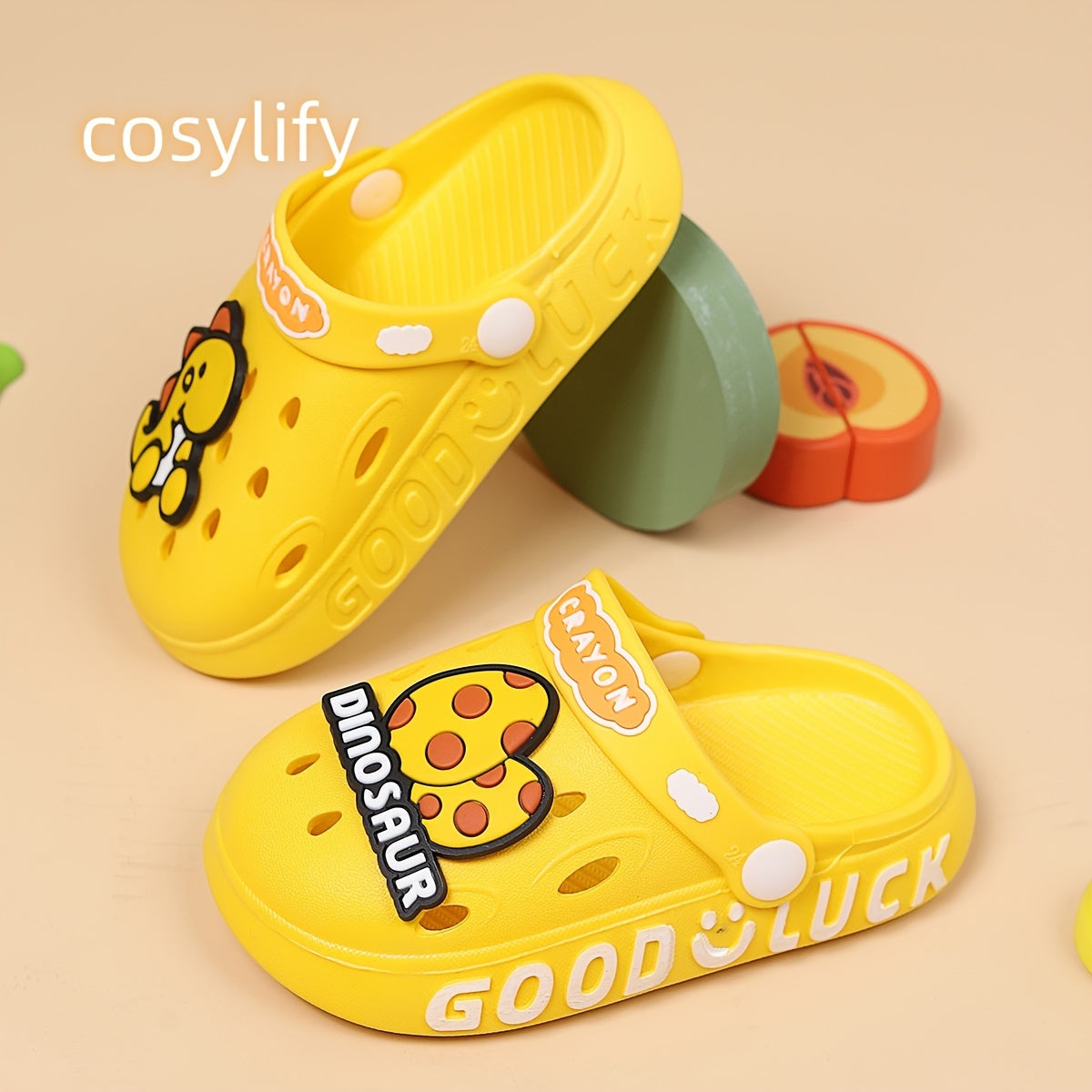 Dinosaur Quick Dry Slippers for Boys and Girls