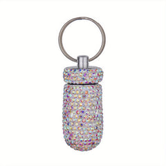 Portable Pill Case Waterproof Pill Holder Bling Pill Box Medicine Dispenser