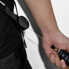 Telescopic Key Chain Carabiner Retractable Anti-lost Keychain for Outdoor
