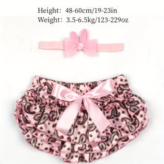 Baby Shorts Cashew Flower Pattern Satin PP Pants Set