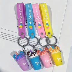 Ice Cream Cartoon Key Chain Birthday Gift