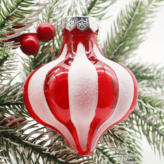 6pcs Red Christmas Tree Decorative Pendants