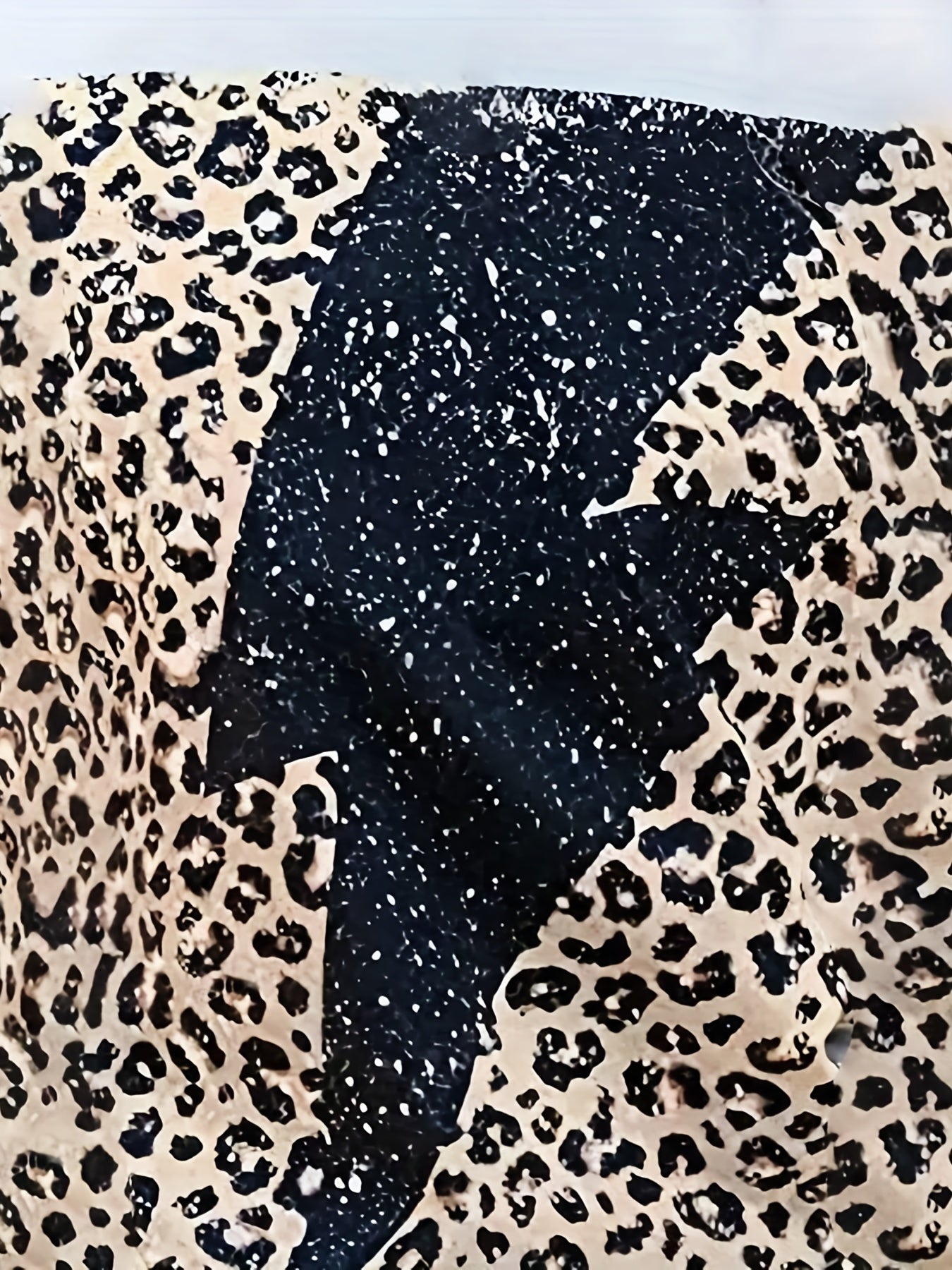 Women's Plus Leopard & Flash Tee & Shorts Set